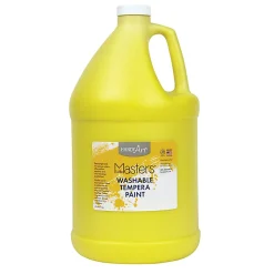 Little Masters® Washable Tempera Paint, 128 Oz, Yellow, Pack Of 2
