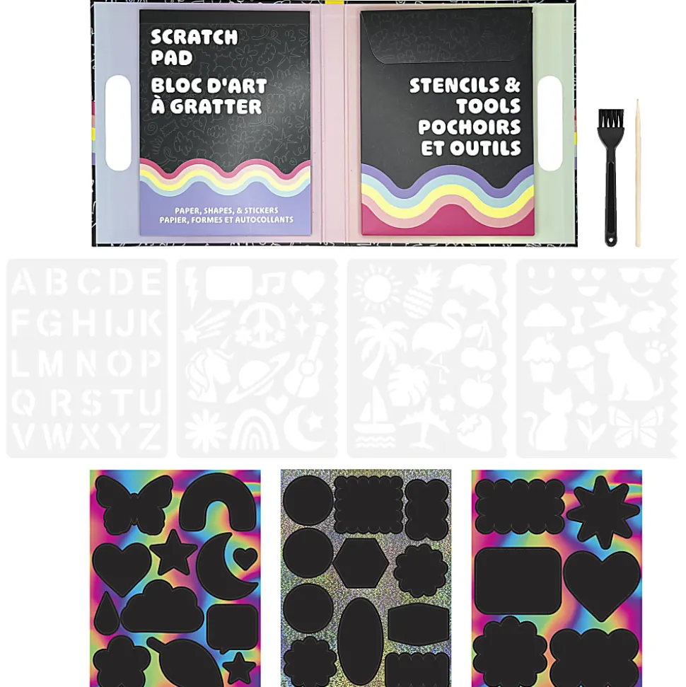 Little Yellow Bicycle® All-in-One Scratch Art Kit
