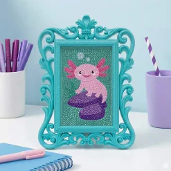 Little Yellow Bicycle Axolotl Framed Gem Art Kit, 10-1/4