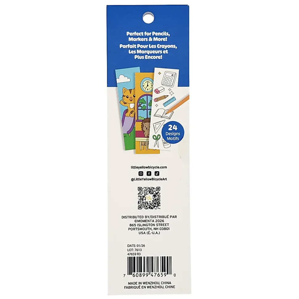 Little Yellow Bicycle® Bookmark Coloring Pad, Giraffe, Pad Of 24 Bookmarks