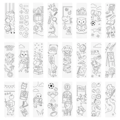 Little Yellow Bicycle® Bookmark Coloring Pad, Giraffe, Pad Of 24 Bookmarks