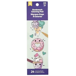 Little Yellow Bicycle® Bookmark Coloring Pad, Donut, Pad Of 24 Bookmarks