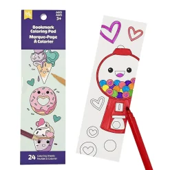 Little Yellow Bicycle® Bookmark Coloring Pad, Donut, Pad Of 24 Bookmarks
