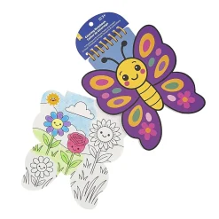 Little Yellow Bicycle® Butterfly Shaped Notebook/Coloring Book