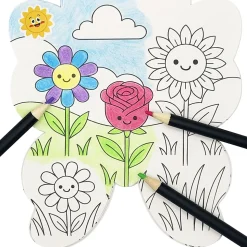 Little Yellow Bicycle® Butterfly Shaped Notebook/Coloring Book