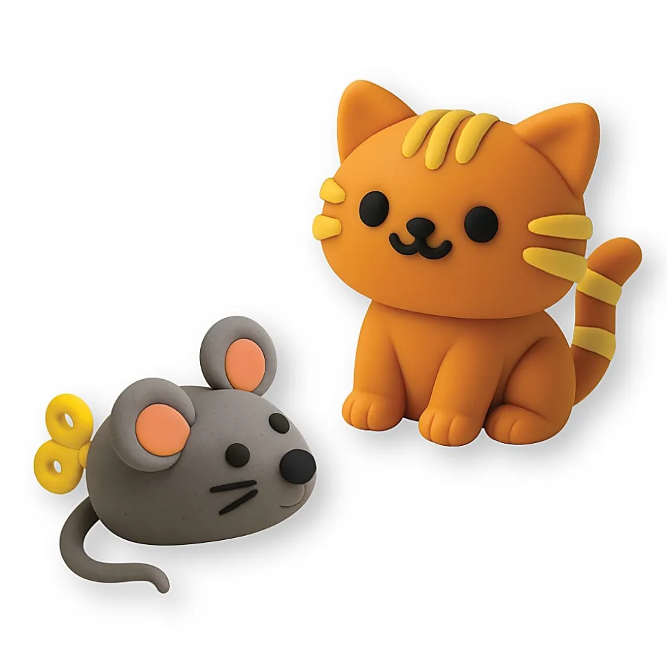 Little Yellow Bicycle Clay & Play Cat Kit, 5-1/2" x 9", Total Qty 1