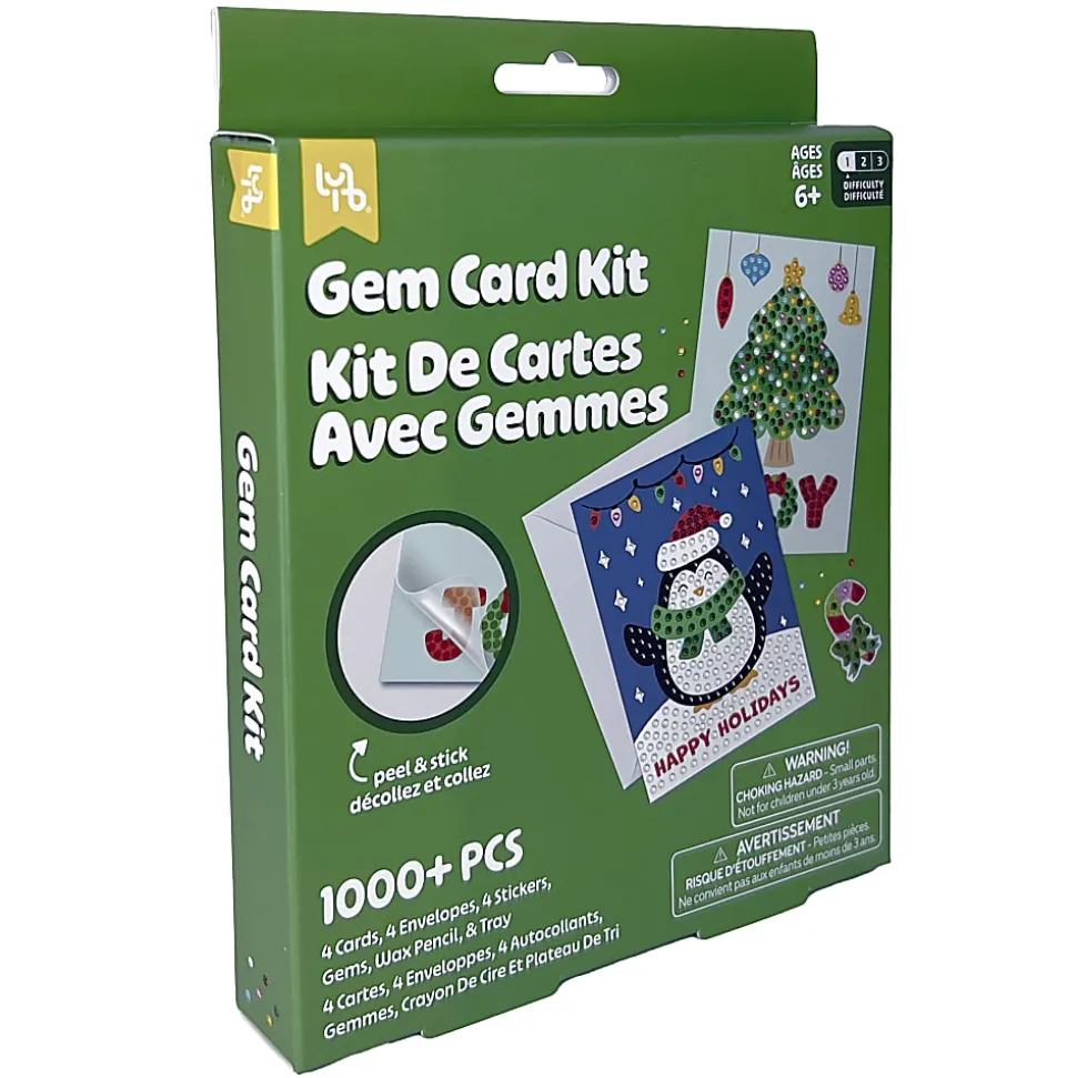 Little Yellow Bicycle® Gem Art Card Kit, Holiday