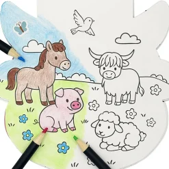 Little Yellow Bicycle® Highland Cow Shaped Notebook/Coloring Book