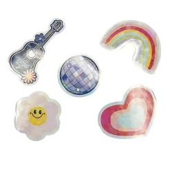 Little Yellow Bicycle® Holographic Stickers, Popstar, Sheet Of 10 Stickers