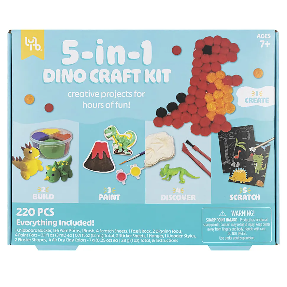 Little Yellow Bicycle® 5-in-1 Dinosaur Craft Kit