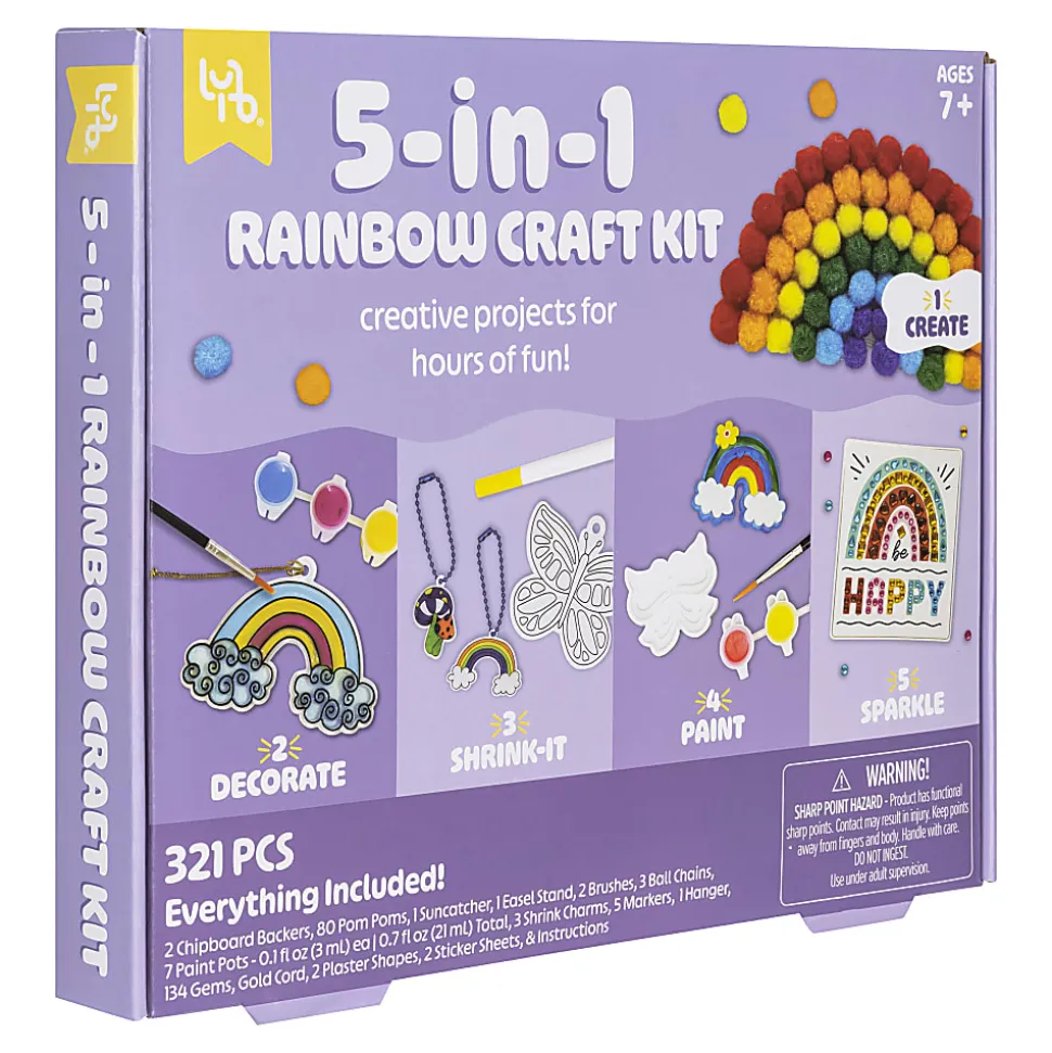 Little Yellow Bicycle® 5-in-1 Rainbow Craft Kit
