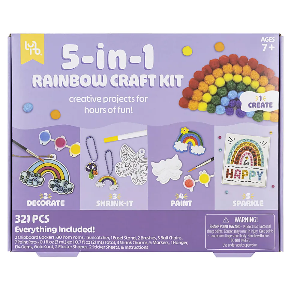 Little Yellow Bicycle® 5-in-1 Rainbow Craft Kit