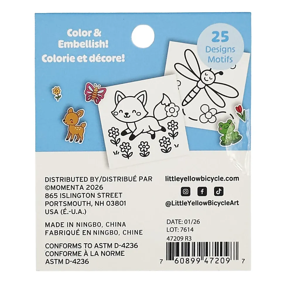 Little Yellow Bicycle® Mini Coloring Book, Butterfly