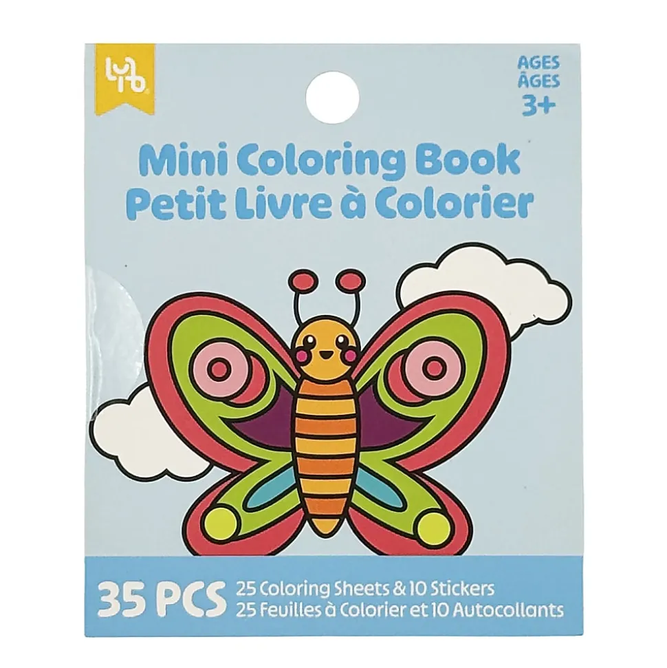 Little Yellow Bicycle® Mini Coloring Book, Butterfly