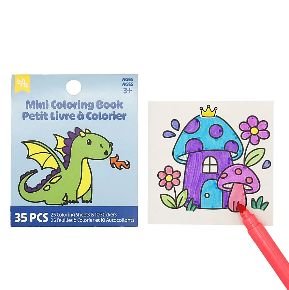 Little Yellow Bicycle® Mini Coloring Book, Dragon