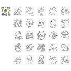 Little Yellow Bicycle® Mini Coloring Book, Dragon