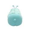 Little Yellow Bicycle® Plush Silicone Pencil Case, Caterpillar, 2-3/4” x 8-1/4”, Blue