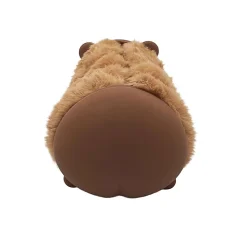 Little Yellow Bicycle® Plush Silicone Pencil Case, Bear, 2-3/4” x 8-1/4”, Brown