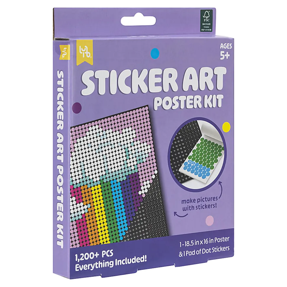 Little Yellow Bicycle® Rainbow Sticker Art Poster Kit