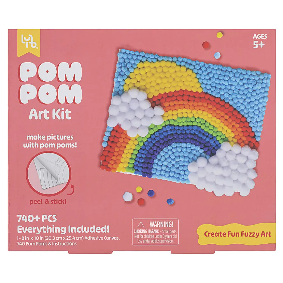 Little Yellow Bicycle® Rainbow Pom Art Kit