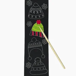 Little Yellow Bicycle Scratch Art Bookmarks, Snowman, Set Of 11 Pieces