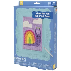 Little Yellow Bicycle Snail Framed Gem Art Kit, 10-1/4