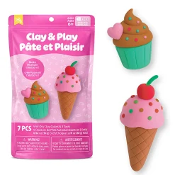 Little Yellow Bicycle Sweets Clay & Play Kit, 5-1/2" x 9", Total Qty 1