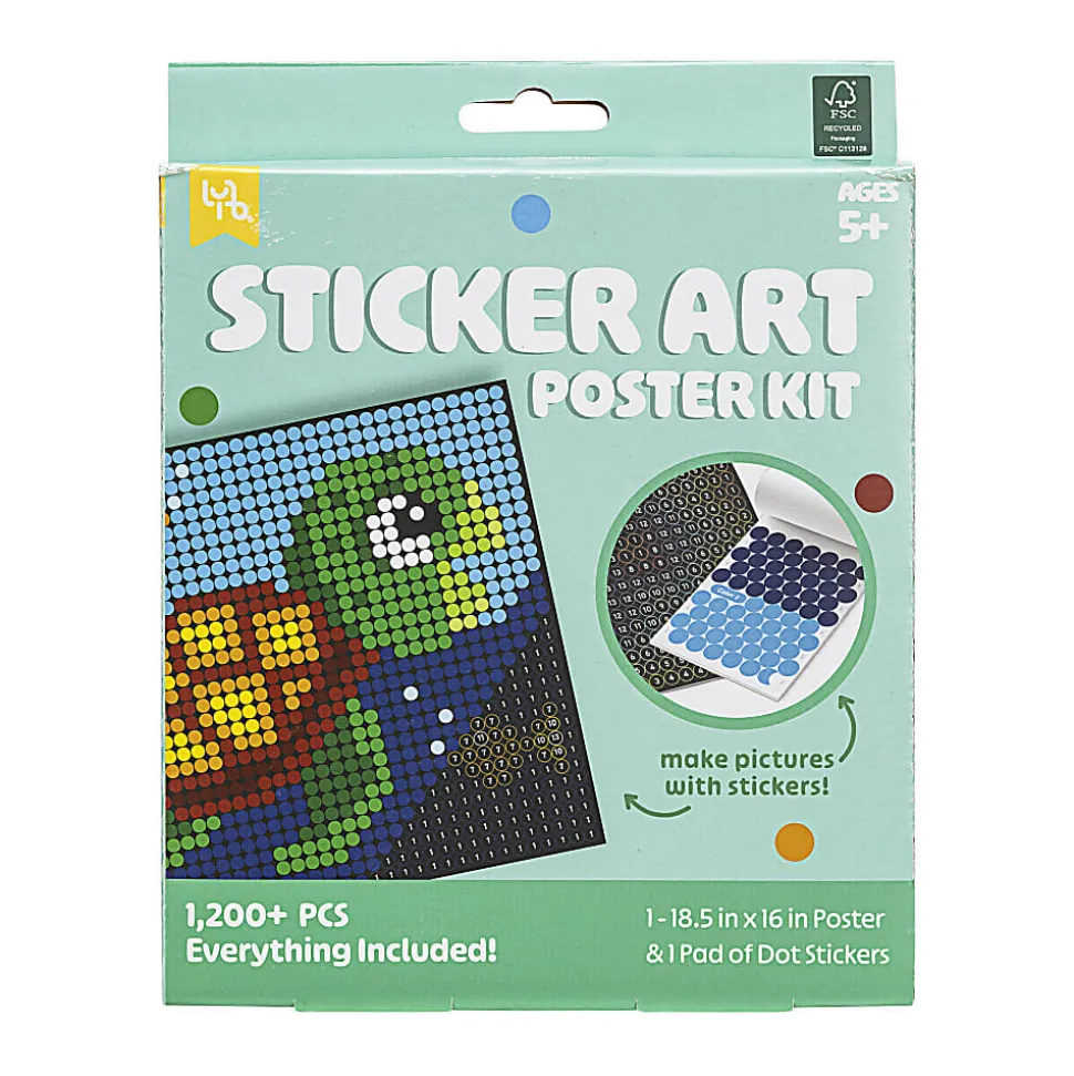 Little Yellow Bicycle® Turtle Sticker Art Poster Kit