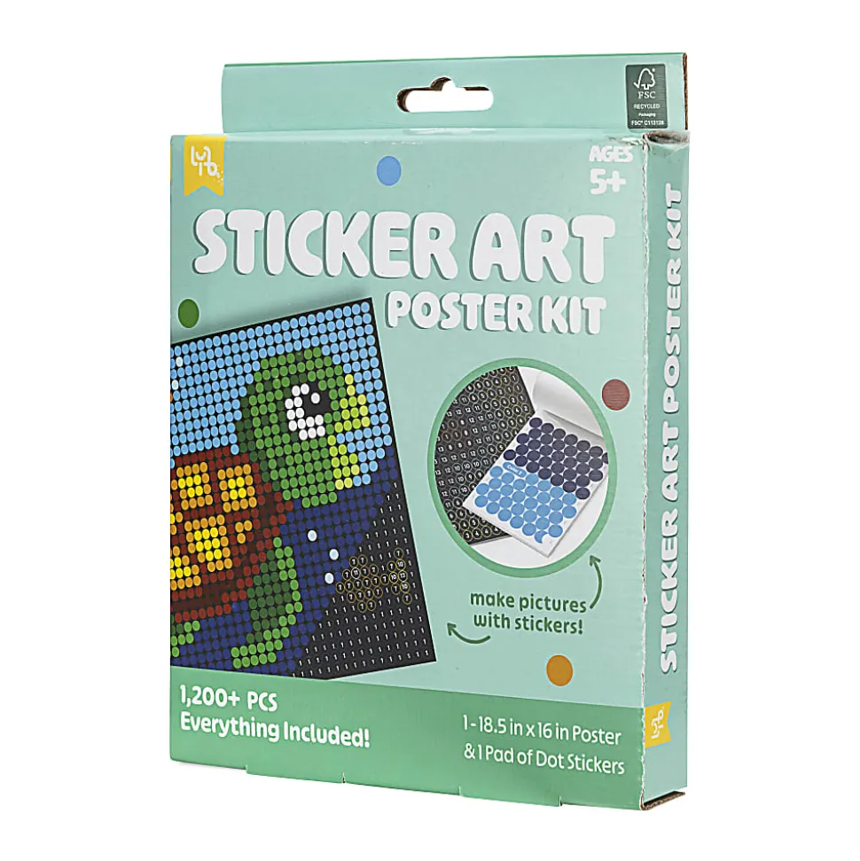 Little Yellow Bicycle® Turtle Sticker Art Poster Kit