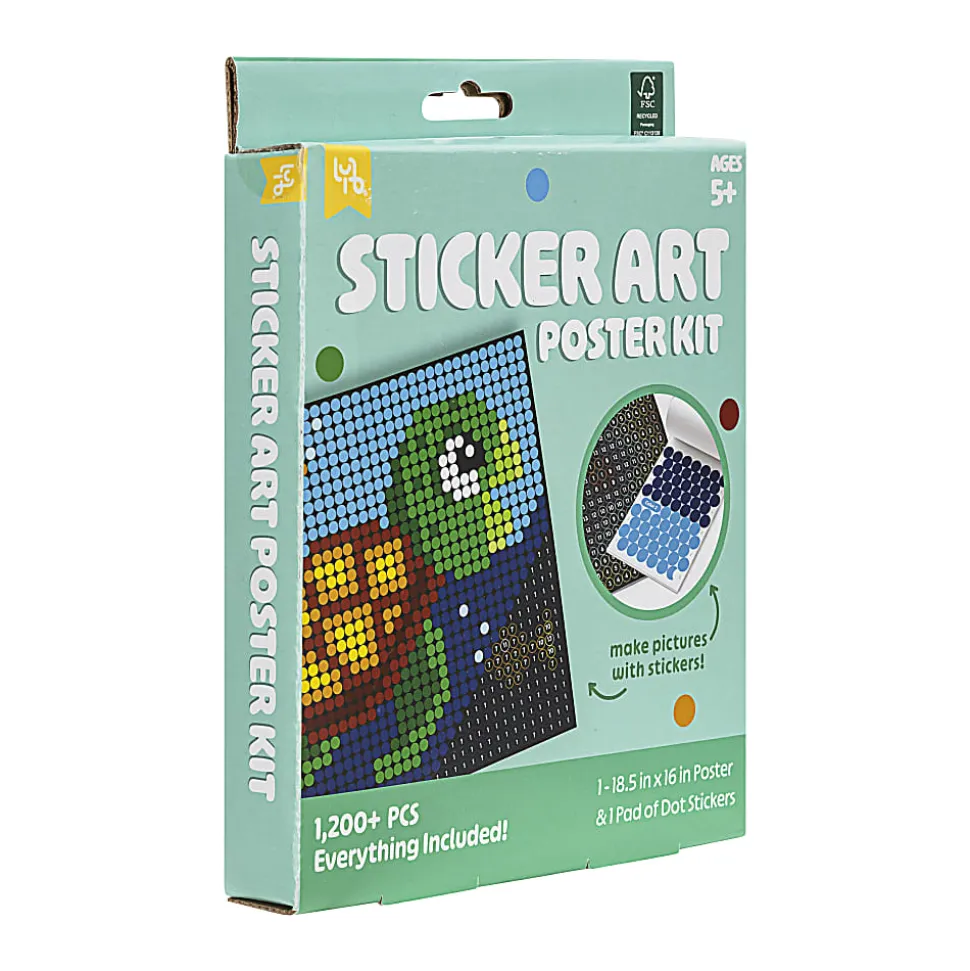Little Yellow Bicycle® Turtle Sticker Art Poster Kit
