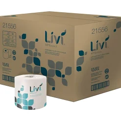 Livi VPG Select Bath Tissue - 2 Ply - 4.48" x 3.98" - 420 Sheets/Roll - Bright White - Virgin Fiber - 60 / Carton