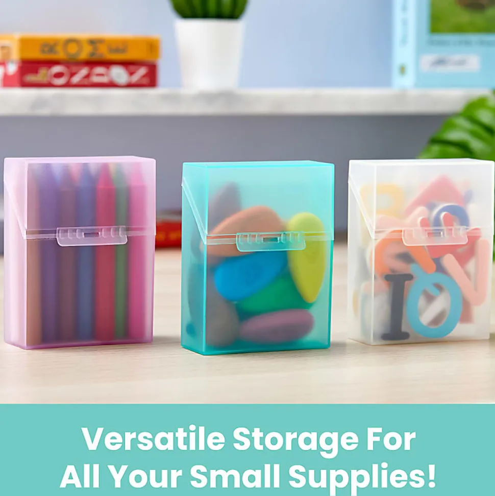 Lockermate By Bostitch Crayon Storage Box, Assorted Colors