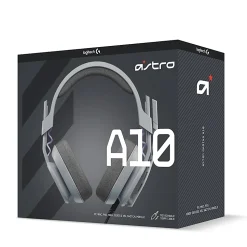 Logitech® ASTRO A10 Gen 2 Wired Gaming Headset, Gray