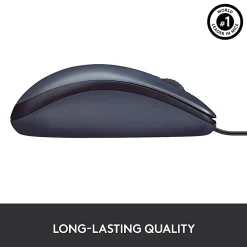 Logitech® B100 Optical USB Mouse, Black