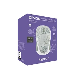 Logitech Design Mouse Wireless Mouse Limited Edition - USB Receiver, 12 months AA Battery Life, Portable & Lightweight, Misty Garden