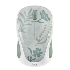 Logitech Design Mouse Wireless Mouse Limited Edition - USB Receiver, 12 months AA Battery Life, Portable & Lightweight, Misty Garden