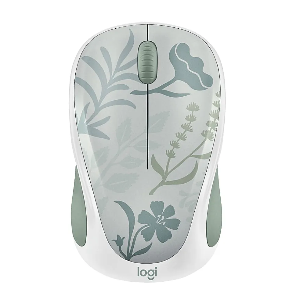 Logitech Design Mouse Wireless Mouse Limited Edition - USB Receiver, 12 months AA Battery Life, Portable & Lightweight, Misty Garden