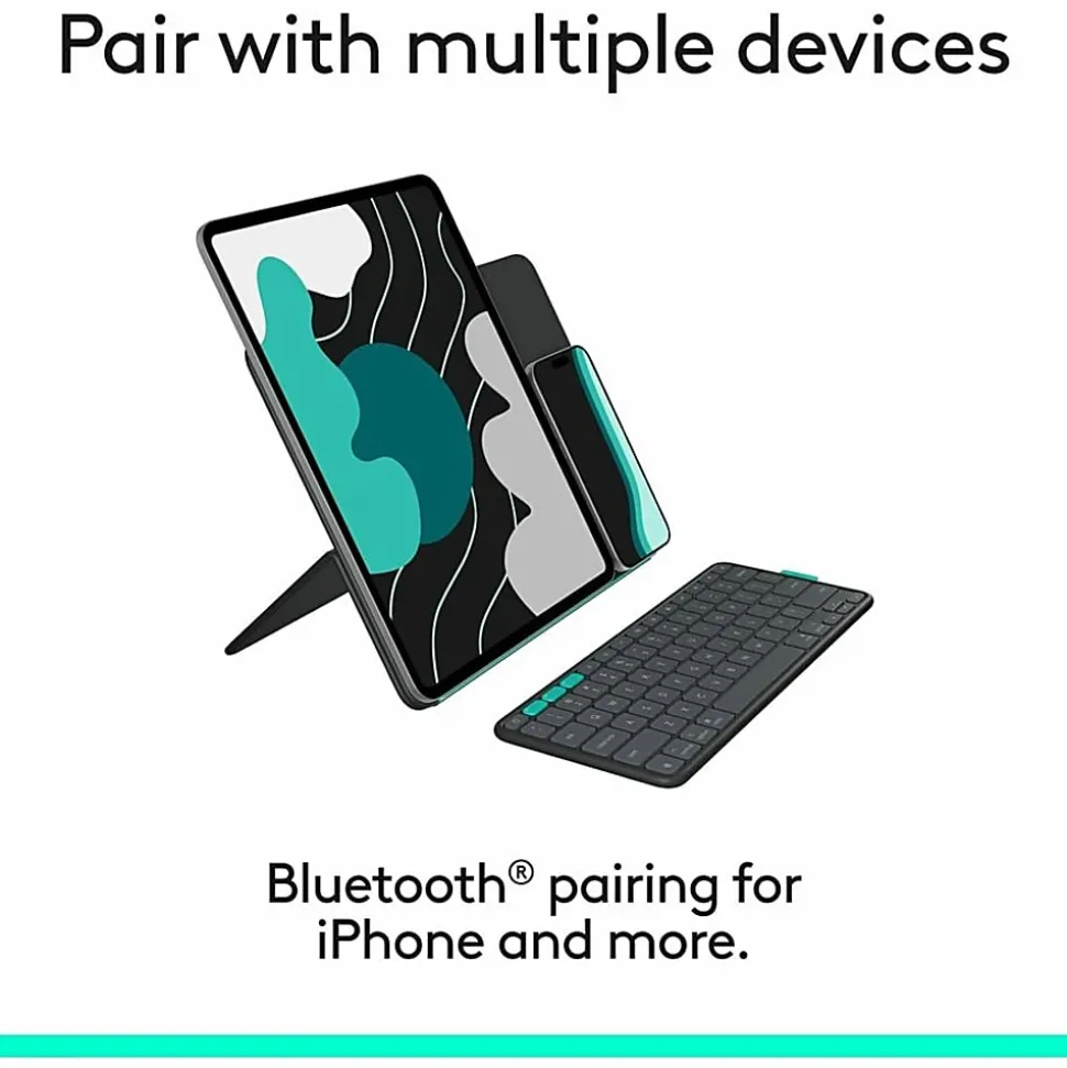 Logitech Flip Folio, Keyboard Case for iPad Pro 13-inch (M4) & iPad Air 13-inch (M2 & M3) (2024, 2025), Graphite, 920013367
