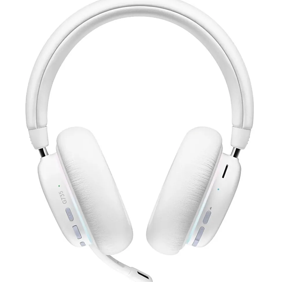 Logitech G735 Gaming Headset - Mini-phone (3.5mm), USB - Wired/Wireless - Bluetooth/RF - 65.6 ft - 38 Ohm - 981001082