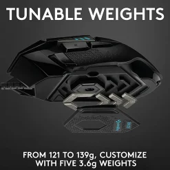 Logitech® G502 HERO High Performance Wired Gaming Mouse, Black