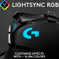 Logitech® G502 HERO High Performance Wired Gaming Mouse, Black