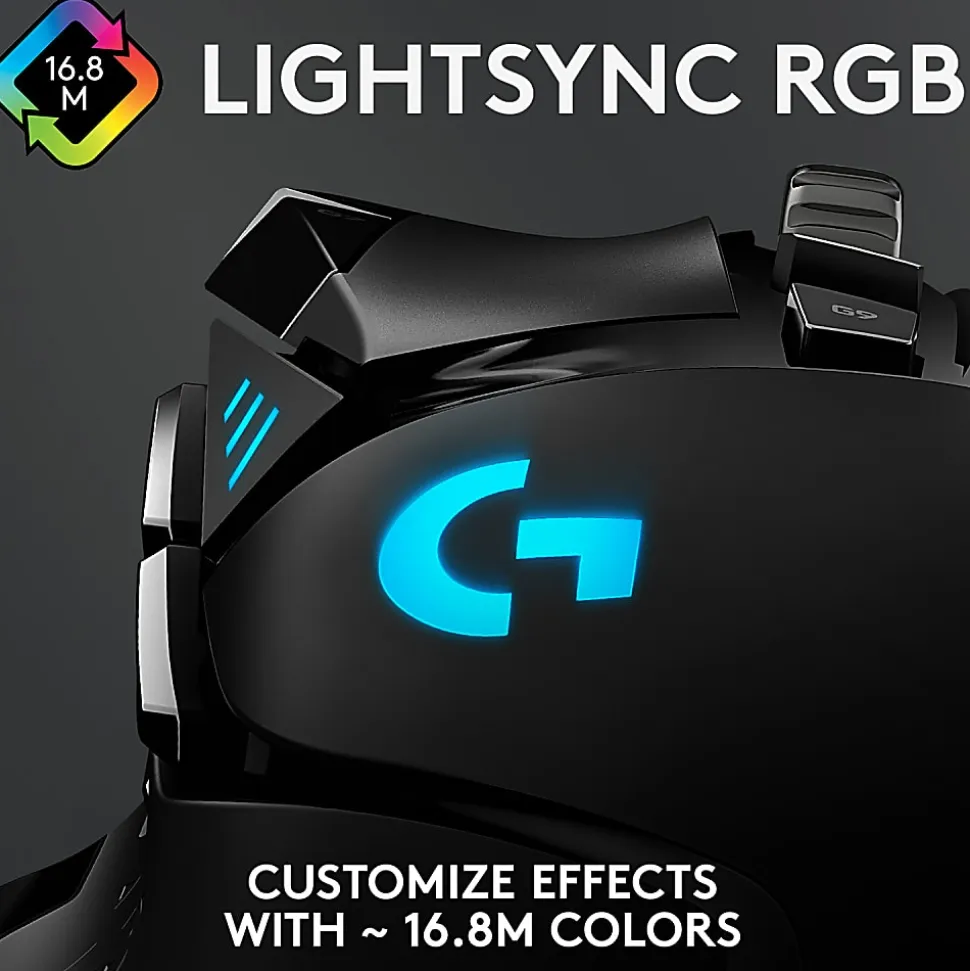 Logitech® G502 HERO High Performance Wired Gaming Mouse, Black