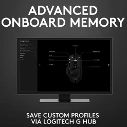 Logitech® G502 HERO High Performance Wired Gaming Mouse, Black