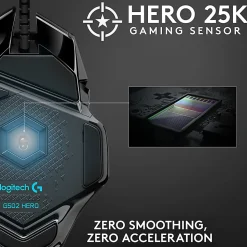Logitech® G502 HERO High Performance Wired Gaming Mouse, Black