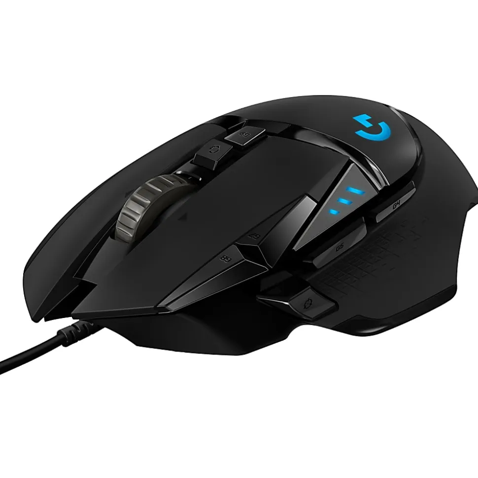 Logitech® G502 HERO High Performance Wired Gaming Mouse, Black
