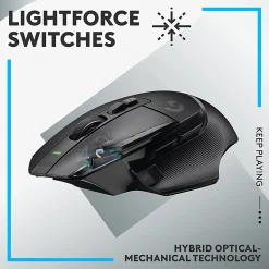 Logitech G LIGHTSPEED G502 X Gaming Mouse - Optical - Wireless - Black - USB - 25600 dpi - Scroll Wheel