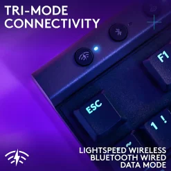 Logitech G515 LIGHTSPEED TKL Low Profile Wireless Gaming Keyboard, LIGHTSYNC RGB, PBT Keycaps, Tactile (Brown) Mechanical Switches - 920012423