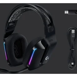 Logitech G733 Lightspeed Wireless RGB Gaming Headset - Stereo - Wireless - 65.6 ft - 5 Kilo Ohm - 20 Hz to 20 kHz - 981000863