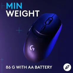 Logitech G309 LIGHTSPEED Wireless Gaming Mouse, Lightweight, LIGHTFORCE Hybrid Switches, HERO 25K Sensor, 6 Programmable Buttons, PC & Mac, Black