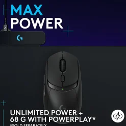 Logitech G309 LIGHTSPEED Wireless Gaming Mouse, Lightweight, LIGHTFORCE Hybrid Switches, HERO 25K Sensor, 6 Programmable Buttons, PC & Mac, Black
